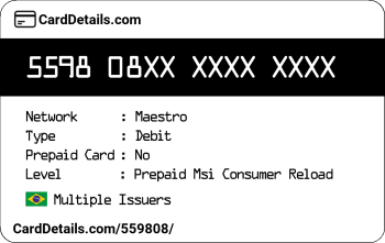 Card Details: 559808