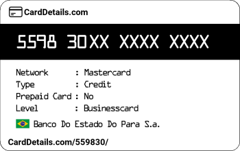 Card Details: 559830