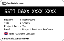 Card Details: 559908