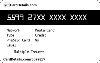 Card Details: 559927