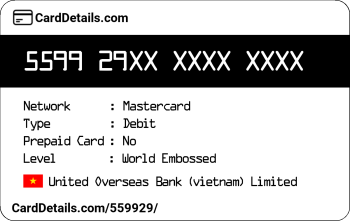 Card Details: 559929