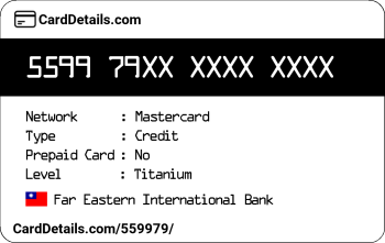 Card Details: 559979