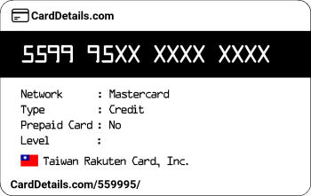 Card Details: 559995