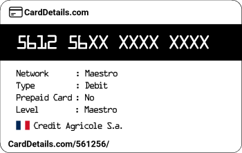 Card Details: 561256