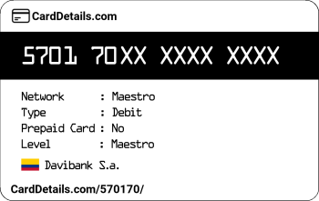 Card Details: 570170