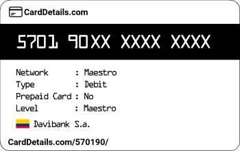 Card Details: 570190