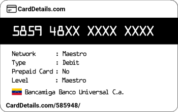 Card Details: 585948