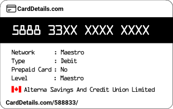 Card Details: 588833
