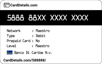 Card Details: 588888