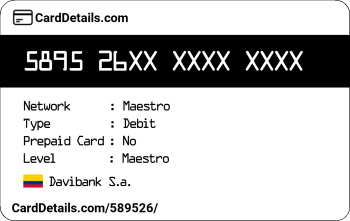 Card Details: 589526