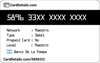 Card Details: 589633