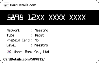 Card Details: 589812