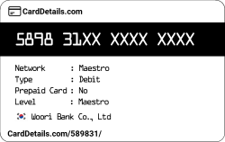 Card Details: 589831