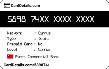 Card Details: 589874