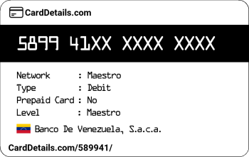 Card Details: 589941