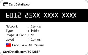 Card Details: 601285