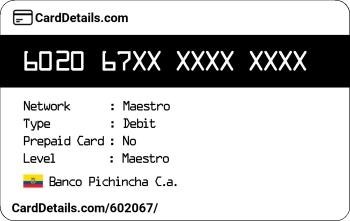 Card Details: 602067