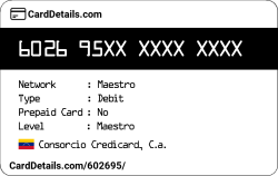 Card Details: 602695