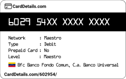 Card Details: 602954