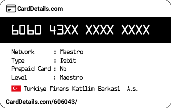 Card Details: 606043