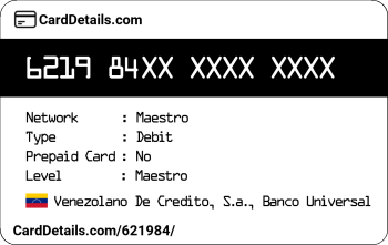 Card Details: 621984