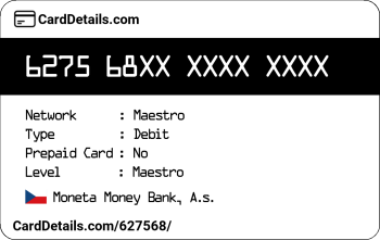 Card Details: 627568