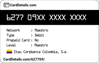Card Details: 627709