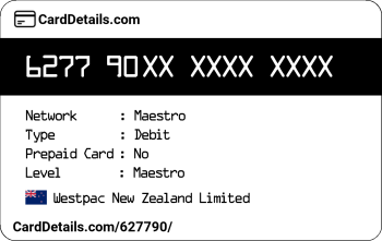Card Details: 627790