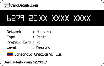 Card Details: 627920