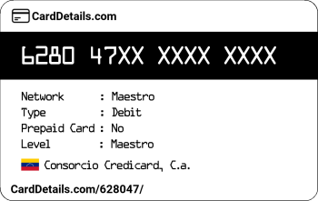 Card Details: 628047