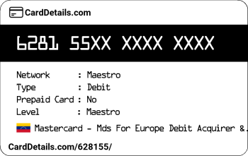 Card Details: 628155