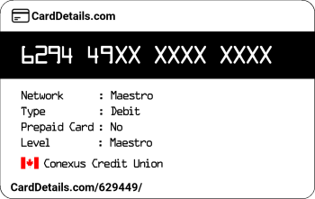 Card Details: 629449
