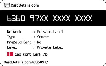 Card Details: 636097