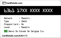 Card Details: 636117