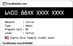 Card Details: 640088