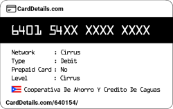 Card Details: 640154