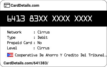 Card Details: 641383