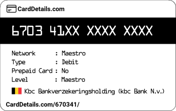 Card Details: 670341