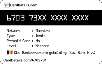 Card Details: 670373