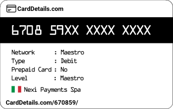 Card Details: 670859