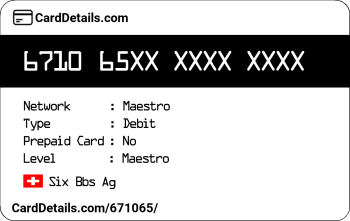 Card Details: 671065