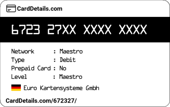 Card Details: 672327