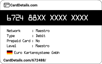 Card Details: 672488