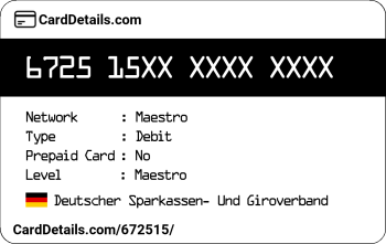 Card Details: 672515