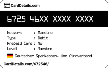 Card Details: 672546