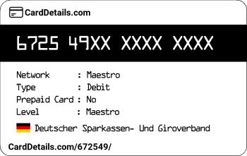 Card Details: 672549