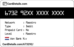 Card Details: 673292