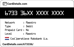 Card Details: 673336