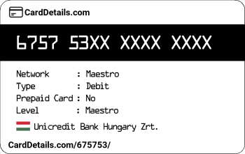 Card Details: 675753