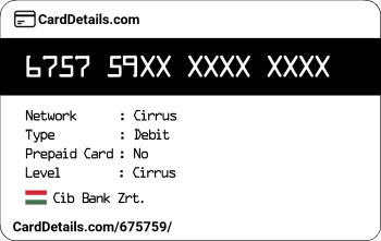 Card Details: 675759